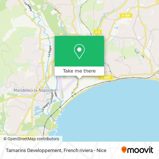 Tamarins Developpement map