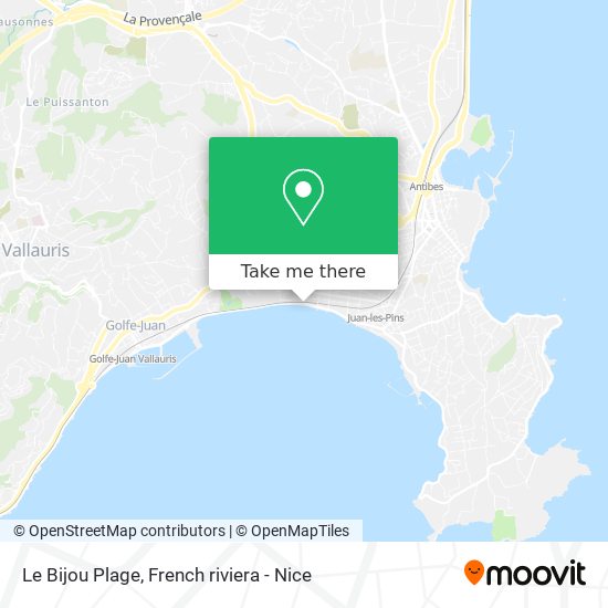 Le Bijou Plage map