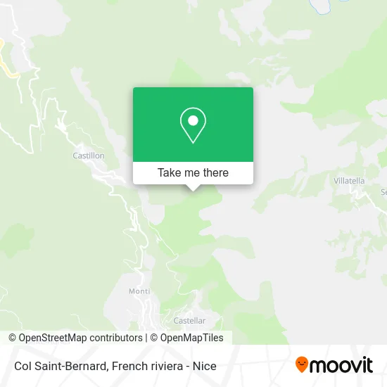 Col Saint-Bernard map