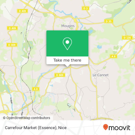 Mapa Carrefour Market (Essence)