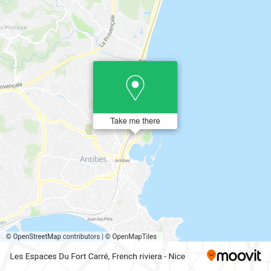 Les Espaces Du Fort Carré map