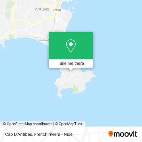Cap D'Antibes map