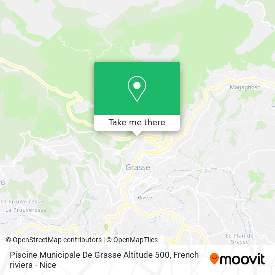 Piscine Municipale De Grasse Altitude 500 map