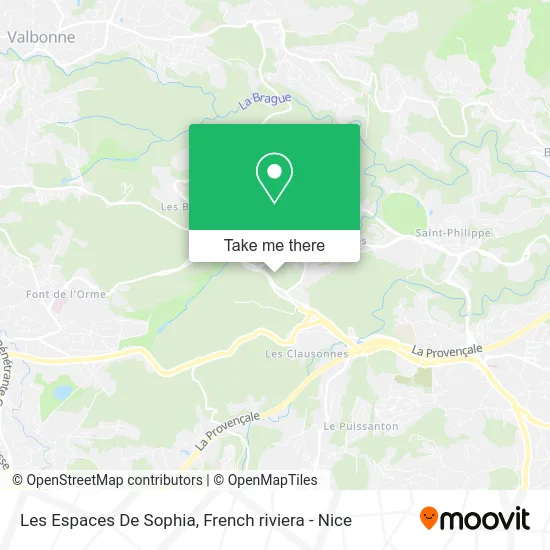 Les Espaces De Sophia map