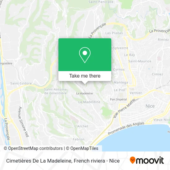 Cimetières De La Madeleine map