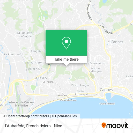 L'Aubarède map