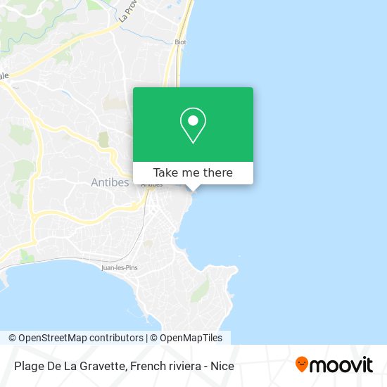 Mapa Plage De La Gravette