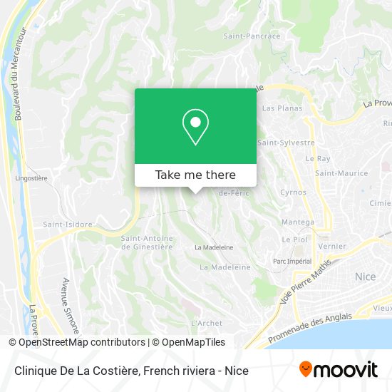 Clinique De La Costière map