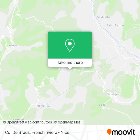 Col De Braus map