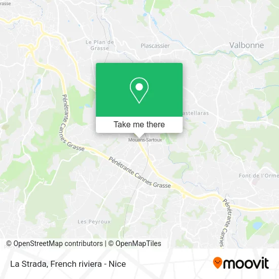La Strada map