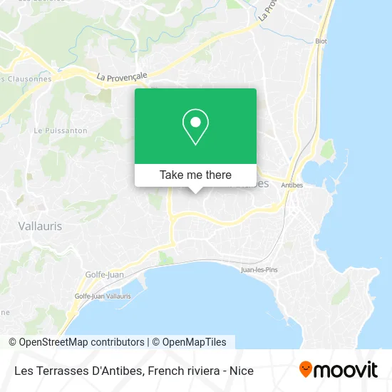 Les Terrasses D'Antibes map