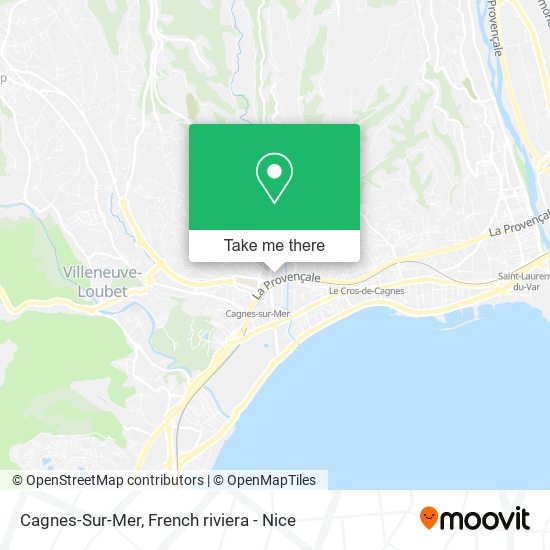 Mapa Cagnes-Sur-Mer