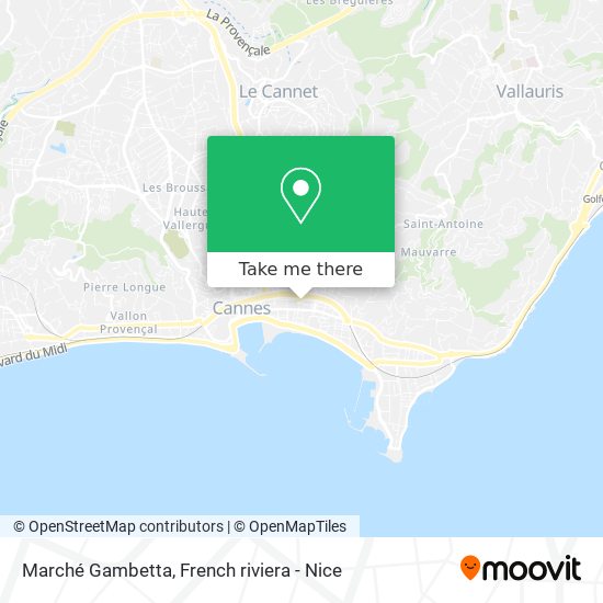 Marché Gambetta map