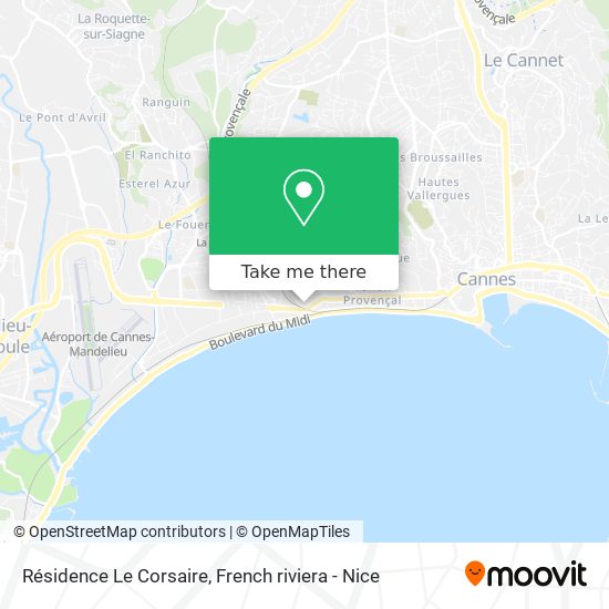 Résidence Le Corsaire map