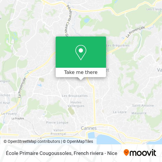 Mapa École Primaire Cougoussoles