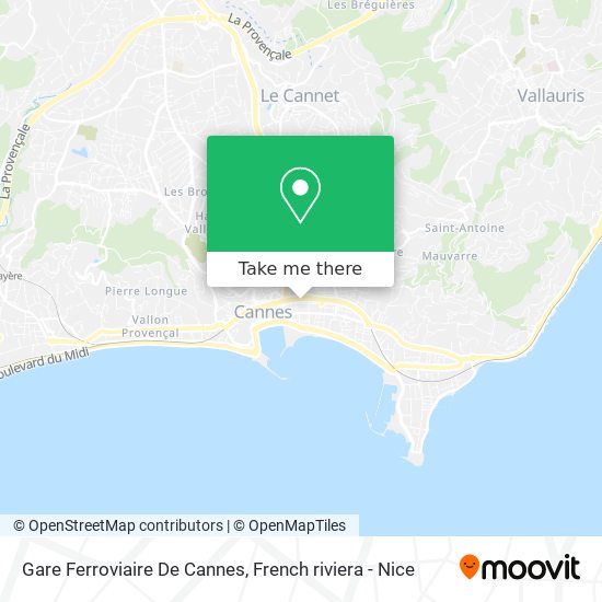 Gare Ferroviaire De Cannes map
