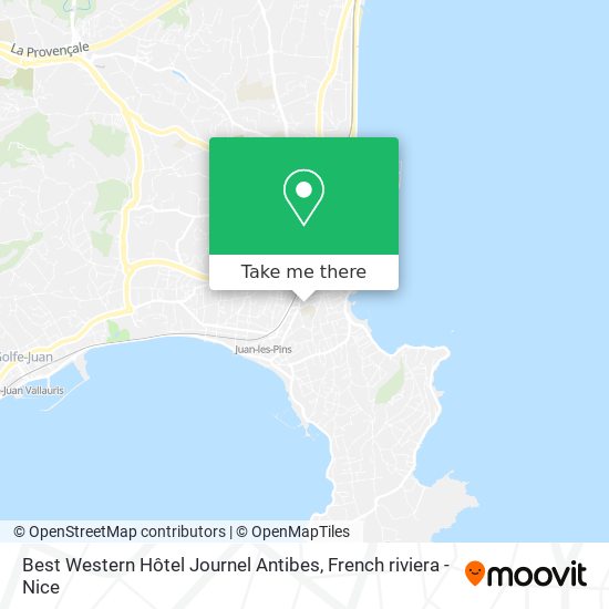 Mapa Best Western Hôtel Journel Antibes