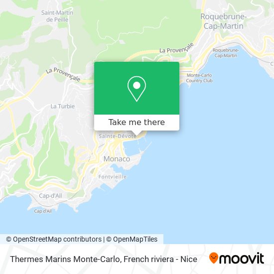 Mapa Thermes Marins Monte-Carlo