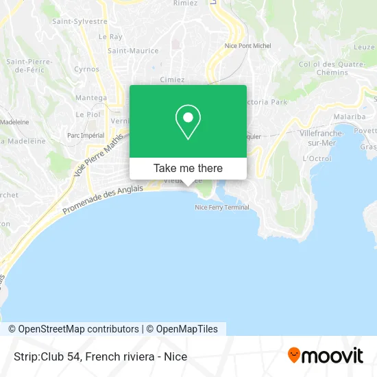 Strip:Club 54 map