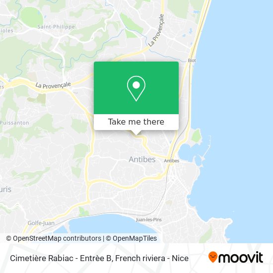 Cimetière Rabiac - Entrèe B map
