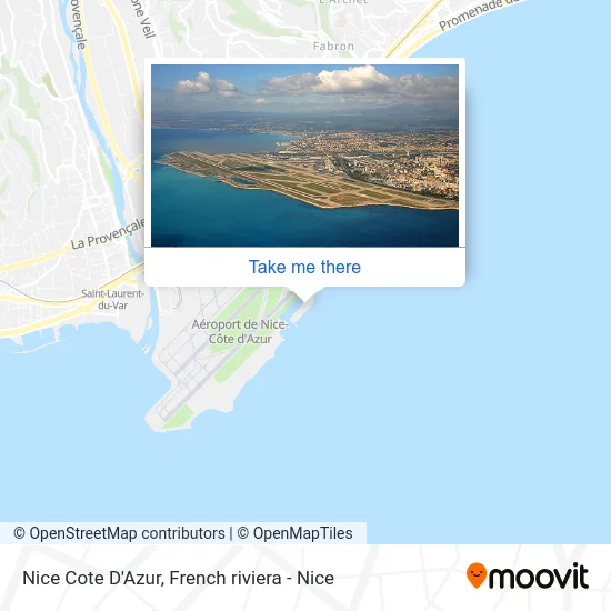 Nice Cote D'Azur map