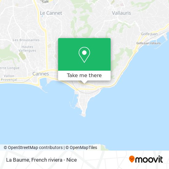 La Baume map