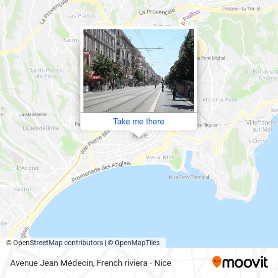 Mapa Avenue Jean Médecin