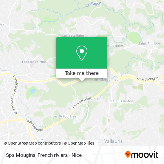 Spa Mougins map