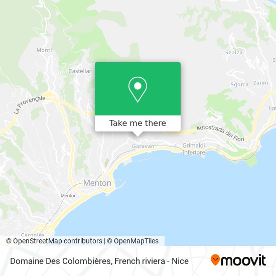 Domaine Des Colombières map