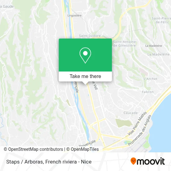 Staps / Arboras map