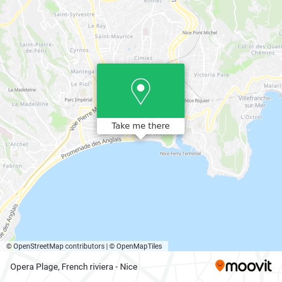 Opera Plage map