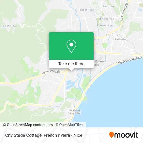 City Stade Cottage map