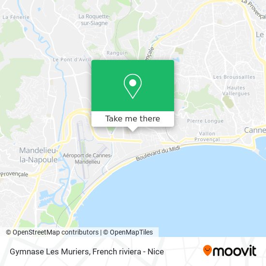 Gymnase Les Muriers map