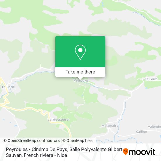 Peyroules - Cinéma De Pays, Salle Polyvalente Gilbert Sauvan map