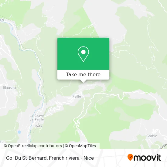 Col Du St-Bernard map