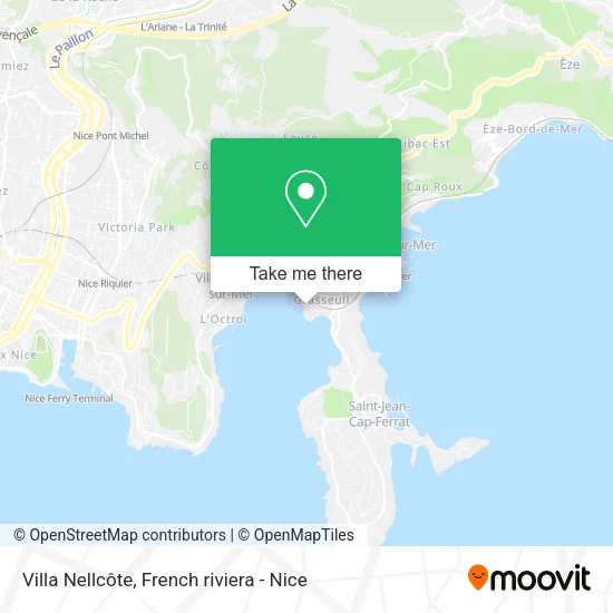 Villa Nellcôte map