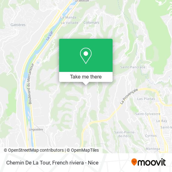 Mapa Chemin De La Tour