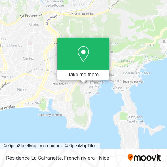 Résidence La Safranette map