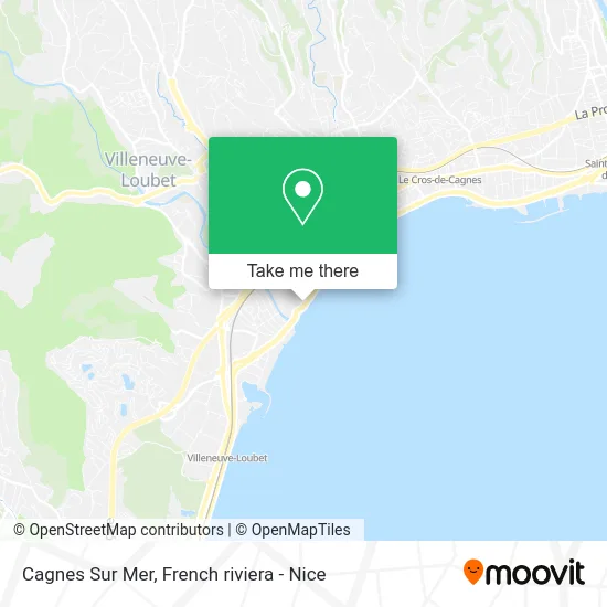 Cagnes Sur Mer map