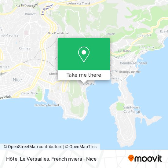 Mapa Hôtel Le Versailles