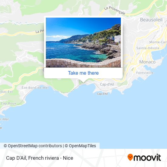 Cap D'Ail map