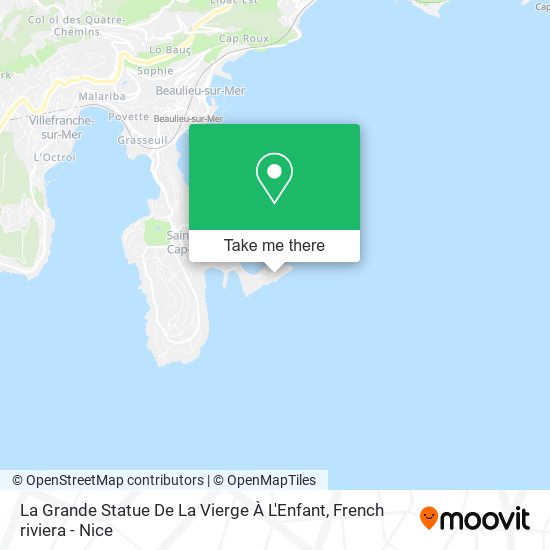 La Grande Statue De La Vierge À L'Enfant map