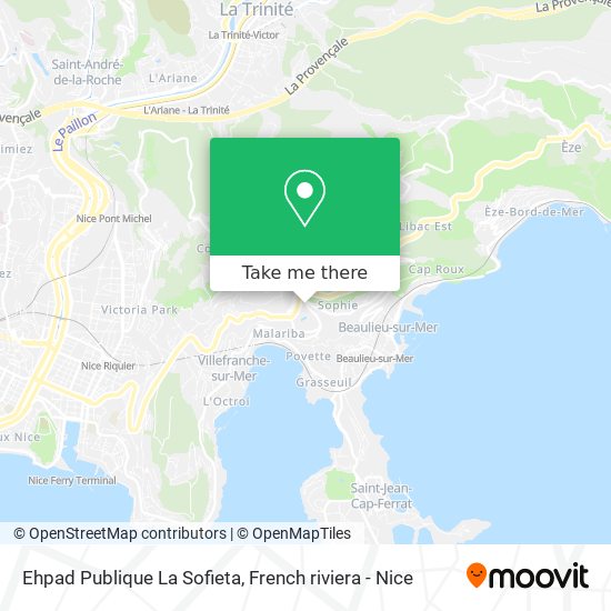 Ehpad Publique La Sofieta map