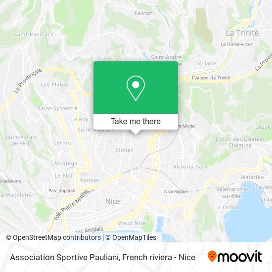 Mapa Association Sportive Pauliani