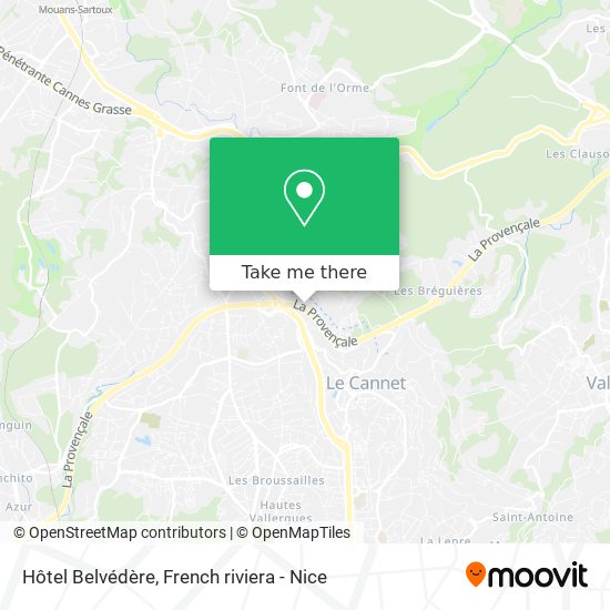 Hôtel Belvédère map