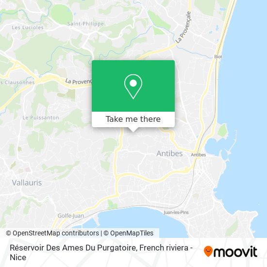 Réservoir Des Ames Du Purgatoire map