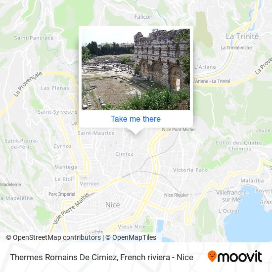 Thermes Romains De Cimiez map