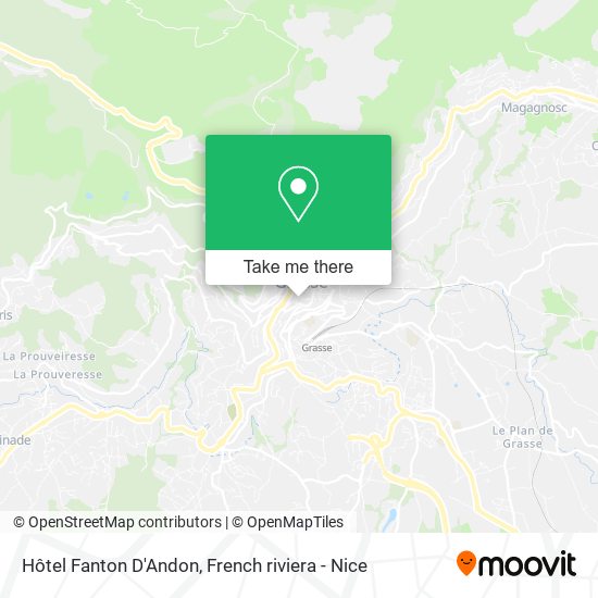 Hôtel Fanton D'Andon map