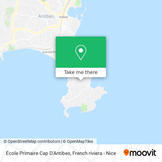 École Primaire Cap D'Antibes map