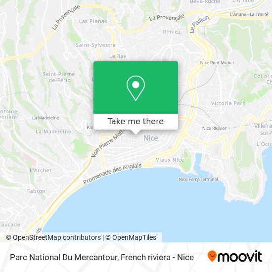 Parc National Du Mercantour map